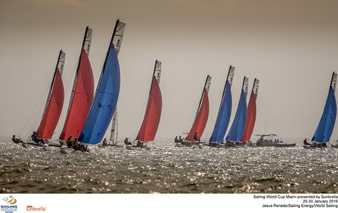 Nacra 17 Fleet © Daniel Smith http://www.sailing.org/